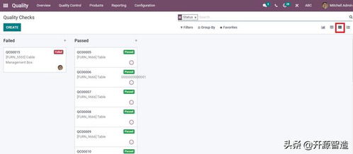 免费开源erp odoo质量模块为您提供详细的可视化报表监控产品质量